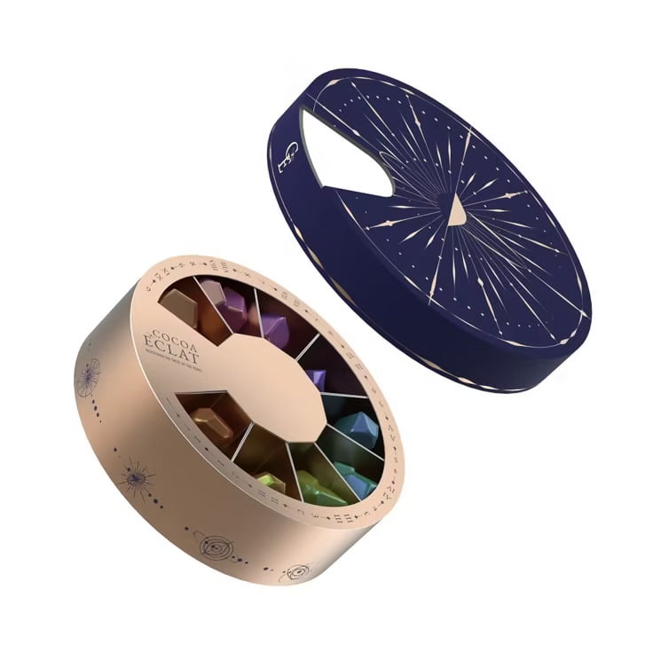 Round Rotatory Dial Advent Calendar Rigid Box