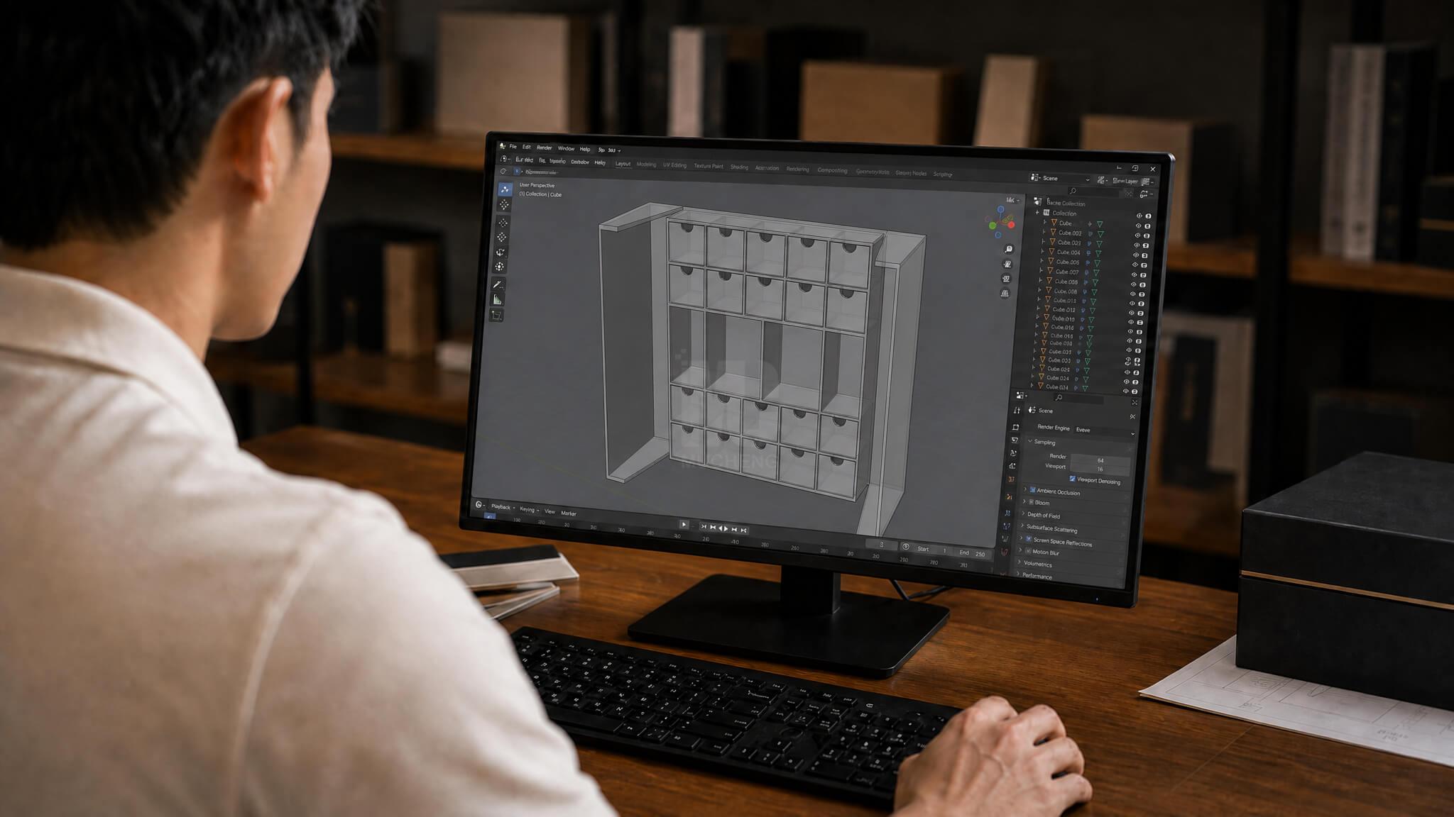 3D mockup visualization